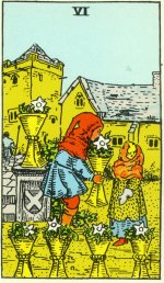 6 of Cups--a card of kindness.