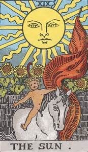 Looking at them together: 5 of Pentacles, Ace of Swords, and the Sun plus a new podcast!