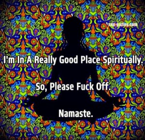 Namaste #heehee