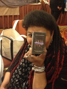 My friend Rhonda with her copy of TofB!
